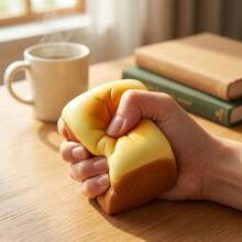 Extra Soft Large Bread Shaped Realistic Slow Rising Soft Toy - Cheese Scented, Moist Soft Texture, Adult Stress Relief And Emotion Venting Relaxation Toy - Multicolor - View 2