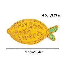 3件組趣味休閒口號刺繡貼布組，咖啡檸檬過度思考者星球燙貼貼布，可愛縫製貼花，適用於牛仔外套、背包DIY裝飾 - 多色 - 查看 3