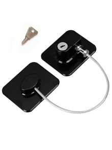 2pcs/Set Safety Lock Set, Includes 1 Padlock + 1 Key, Advanced Protective Lock Device, Multi-Purpose Cabinet Door, Window, Refrigerator Lock - Multicolor - View 8