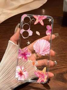 1 Piece Soft Phone Case With White Lily Flower And Butterfly, Compatible With Huawei Honor, , Galaxy A04e/12/A13/A14/A34/A50/A52/A53/A54/S21/S22/S23/S24/S25/S25Ultra, 6A/7A/8A, 12T/13T, International Version, Not Domestic Version, Spring Gift - 透明 15 - 查看 7