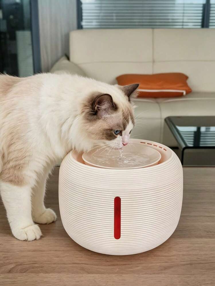 1pc 2.5L Capacity Pet Quiet Filtration Water Dispenser, Suitable For Medium & Small Dogs And Cats, USB Powered (Adapter Not Included), Pet Gift - Multicolor - View 11