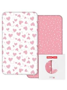 2pcs Unisex Baby Bed Sheets, Suitable For Standard Crib And Toddler Mattress, Ultra Soft Microfiber Baby Sheets Size 47x24x6 Inches - Crib Sheets - View 2