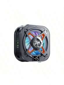 REMAX RT-F15 Semiconductor Magnetic Mobile Phone Cooler: Dedicated For Mobile Phone Cooling, Ensuring Smooth, Lag-Free Performance. Highly Efficient Cooling With Intelligent Temperature Control. Suitable For Mobile Phones, Tablets, Gaming, And Live Streaming. Features Strong Magnetic Attachment And A High-Speed, Silent Fan. - Gun Black - View 6