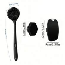 Bộ 4 món gồm bàn chải massage lưng bằng silicon và găng tay tắm mềm mại, dụng cụ cạo tẩy tế bào chết toàn thân và bàn chải tắm tạo bọt cực mạnh, dụng cụ làm sạch cơ thể tạo bọt phong phú. - Nhiều màu - Xem 12