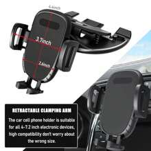 Untoom Universal CD Slot Car Phone Holder 360 Degree Rotation Car Phone Mount Mobile Phone Stand In Car Compatible With IPhone - A - View 3