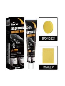 Car Scratch Repair Wax - Restores Glossy Finish, Suitable For Light Scratches, Swirl Marks & More. Includes Applicator Pad, No Extra Accessories Needed. Evenly Restores Original Paint Color After Application. - Liquid - View 10