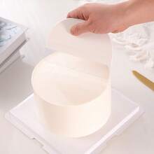2/5 piezas Rasqueta para crema de pastel, Rasqueta suave transparente de plástico, Herramienta alisadora de pastel, Nivelador de crema, Rasqueta para dar forma a la crema batida y mousse, Juego de herramientas esenciales para decoración de pasteles en el hogar - Ver 2