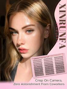 Lash Clusters Wispy 10-16mm Eyelash Clusters Natural DIY Cluster Eyelash Extensions Lash Individual 300pcs Short C Curve - C - View 2
