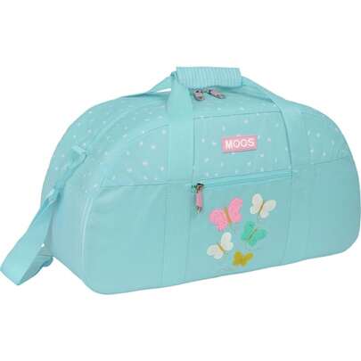 | Moos Butterflies High-Quality Sports Bag, School Sports Bag With Adjustable And Removable Padded Shoulder Strap, Front Pocket With Zipper, Base With Feet And Removable Semi-Rigid Bottom