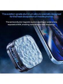REMAX RT-F15 Semiconductor Magnetic Mobile Phone Cooler: Dedicated For Mobile Phone Cooling, Ensuring Smooth, Lag-Free Performance. Highly Efficient Cooling With Intelligent Temperature Control. Suitable For Mobile Phones, Tablets, Gaming, And Live Streaming. Features Strong Magnetic Attachment And A High-Speed, Silent Fan. - Gun Black - View 5
