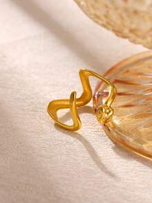 Anillos de serpiente de acero inoxidable para mujeres y hombres, color dorado, anillo de dedo ajustable, joyería vintage gótica y estética - Amarillo Oro - Ver 6