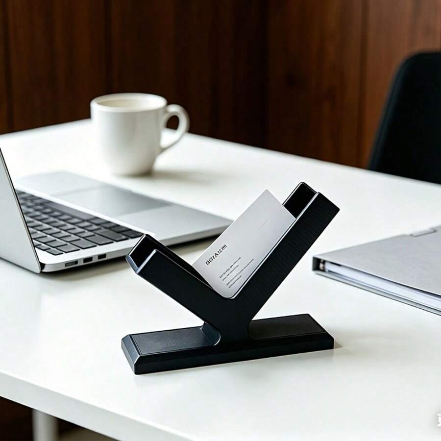 1 buah Rak Kartu Nama Cetak 3D Kreatif Gaya Industri, Stand Pajangan Kartu Meja, Organizer Meja Gaya Bengkel Modern Minimalis, Penyimpanan Kantor Tahan Lama, Cocok untuk Dekorasi Meja Kantor/Kerja/Bangku Kerja, Rak Kartu - MultiWarna - View 1