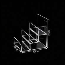 1pc 2-7 Tier Transparent Acrylic Display Stand, Classic Style Display Rack, Suitable For Wallets, Handbags, Glasses, Purses Display, Applicable For Home, Bedroom, Living Room, Office Decor - Multicolor - View 8