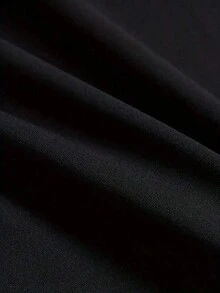ROMWE MEN Anime camisa manga corta con eslogan/patrón de personaje, hombre, estilo Y2K, verano, escuela, emo - Negro - Ver 6