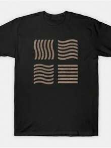 Camiseta de manga corta para hombre con diseño retro de la Quinta Dimensión y mini piedras - Negro - Ver 6
