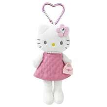 1 pieza Lindo peluche de Hello Kitty de piernas largas de Sanrio, muñeca decorativa con clip en forma de corazón para bolso/teléfono, disponible en varios colores, regalo festivo - Multicolor - Ver 13