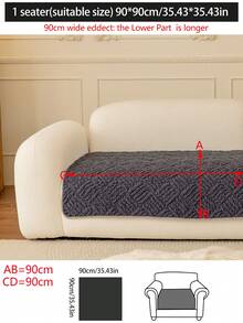1 chiếc vỏ đệm sofa ấm áp dùng được cả bốn mùa, kiểu dáng hiện đại tối giản, chống trượt, dày dặn, chống bụi, có thể giặt được, mềm mại và không phai màu, thân thiện với thú cưng, phù hợp với sofa hình chữ L và sofa 1/2/3/4 chỗ ngồi trong phòng ngủ, văn phòng, phòng khách. - Màu xám đen - Xem 13