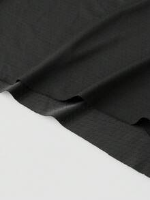 Norcotton 2pcs/Pack Men's Nylon Mesh Plus Size Long Boxer Briefs, Extra Wide & Extra Long, Suitable For Tall And Big Men - Black - View 6