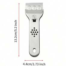 Rascador Metálico de Acero Inoxidable - Herramienta Resistente para Limpieza de Cocina - Plateado - Ver 2