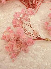 25/50/100/150/300pcs Mini Baby's Breath And Other Artificial Flowers - For Arts And Crafts, Hair Accessories, Wedding Wreaths, Table Flowers, Home Decor, Etc. - Cherry Blossom Pink - View 4
