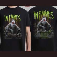 In Flames Latin America 2026 Schedule Dates Two Sided T-Shirt - Black - View 1