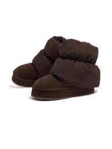 CAMEL CROWN Women's New Snow Boots, Fleece Lined Warm & Cold-Proof, Detachable Boot Covers Reversible Wear, Waterproof & Water-Resistant, Thick Sole Ankle Boots - Brown - View 4