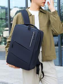 SHILAN Minimalist Commuter Backpack, Three-Dimensional Tailoring, Multi-Compartment Storage, Versatile For Daily Office Use And Business Trips - Multicolor - View 3