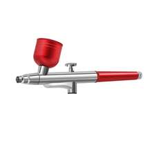 Airbrush Kit With Compressor - Portable, Rechargeable Lithium Battery, USB Powered, Suitable For Painting, Art, Coloring And Home Decor, Facial Beauty Makeup, Modern Aesthetics, Durable Airbrush - Red Waist - View 7