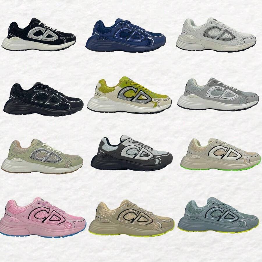 DR B30 CD Shoes, Fabric Mesh Running Shoes, Low-Top Casual Shoes. - 綠色 - 查看 1