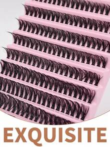 10 Rows, 200 Clusters. Large-Capacity 40D Single-Cluster False Eyelashes. Thick But Lightweight, With Extremely Soft And Fluffy Texture. Reusable, Durable And Easy To Handle. Can Quickly Create A Thick Eye Makeup Effect. - View 8