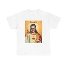 Camiseta Humorística de House Music: Atuendo del Festival Jesus Mau P - Negro - Ver 4