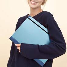 1 pieza Organizador de documentos | Bolsa de documentos expandible con encuadernación de tela teñida personalizada, adecuada para documentos importantes, carpetas de emergencia, certificados de nacimiento, tarjetas de social, pasaportes, fotos y cartas - Multicolor - Ver 5