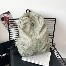 Bolso de mano moderno y versátil para mujer, estilo casual elegante con un toque de alta gama, bolso de hombro estiloso ideal para ir de compras, nueva mochila de verano 2026 para estudiantes universitarios, mochila escolar casual de gran capacidad y a la moda para estudiantes de secundaria y preparatoria, mochila de viaje. - Negro - Ver 10