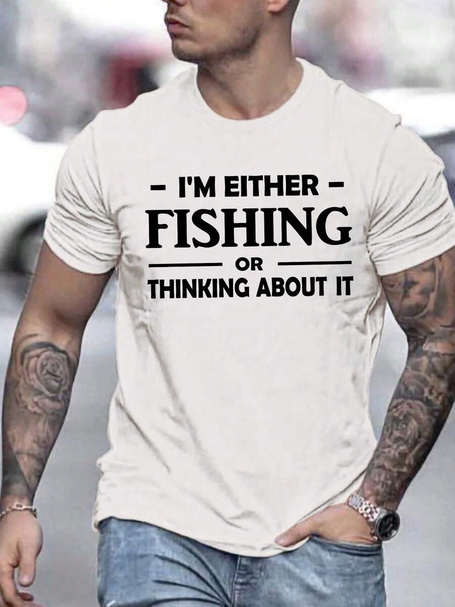 Fashion Sports Daily Casual Men's Clothing T-Shirt - 黑色 - 查看 1