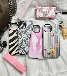 24h Shipping From DE  23 24 25 26Cute Pink Angel Wings  Y2K Phone Case,  17, Aesthetic Protective  Cover, Stylish Phone Accessory, Unique Gift, Cool Phone - 1 Piece Of Picture Color - View 10