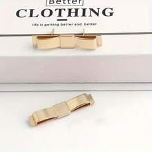 1Set/2/4Sets Handmade Metal Bow Labels With Washers Wallet Bag Sewing Labels, For DIY Craft Bags, Hats, Clothing, Handmade Products, Crochet Supplies - Gold - View 11