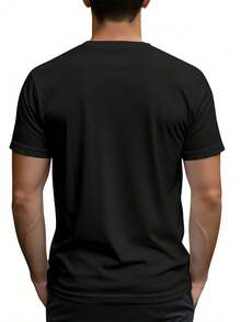 Camiseta Deportiva 100% Poliéster Dry Fit Antitranspirante Para Gimnasio Running - Negro - Ver 2