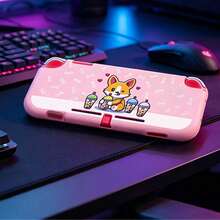 1pc/Set Transparent Cherry Blossom/Cat Paw Design Protective Hard Case Shell Cover For Nintendo Switch/Switch Lite Console - Multicolor - View 2