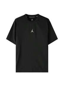 Nike 刺繡運動休閒圓領男子短袖T卹 - 黑色 - 查看 5