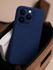 VRNOEI 1 peça Capa de telemóvel de luxo, compatível com iPhone 17 Air 16 15 14 13 12 11 Pro Max Plus | Capa protetora ultra-fina e à prova de choques | Telemóvel - Klein azul - Ver 5