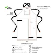 Avental Ceramica Macacao Cinza Preto Faixa de Cabelo Oleiro - Cinza - Visão 2