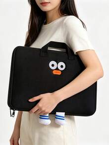 1pc Cartoon Cute Laptop Bag Multifunctional Briefcase Document Folder Outdoor Portable Tablet Protective Sleeve - Multicolor - View 9