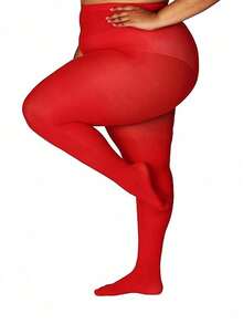 Multiple Colors Velvet Tights/Stockings - Plus Size High Stretch Warm Tights, Versatile Sexy For Winter Christmas, Family Parties, Formal W - Multicolor - View 32