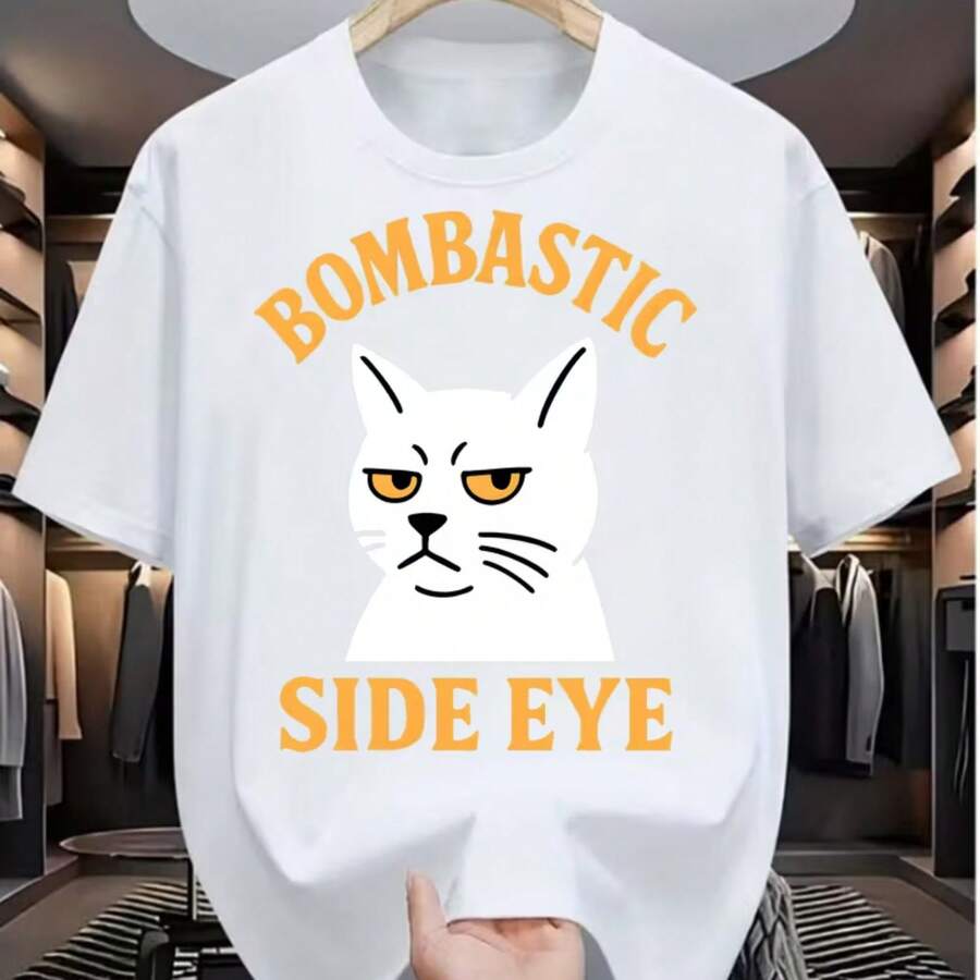 Printed T-Shirt For Men And Women - White - View 1