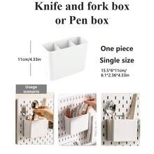 畅销家居用品，仅适用于本店专用孔板，不适用于其他孔板。基础生活系列单件装免打孔壁挂式塑料孔板，多种组合配件，多功能收纳孔板配有各种收纳盒和金属挂钩，适用于车库工作台/家庭厨房收纳整理/办公室/手工室/浴室（28*28厘米）。本产品配有专用孔板。 - 白色 - 查看 23