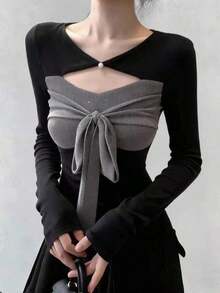 Women Tops - Black - View 5