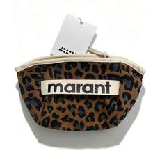 Cotton Coin Purse With Leopard Print And Clasp, Stylish And Unique Compact Card Holder, Portable Storage Bag For Coins And Keys. - 黑色豹紋 - 查看 6
