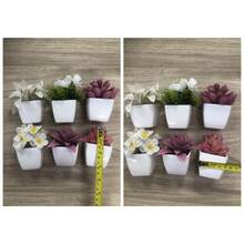 1pc (3-4 Inch) / 6pcs/Set Artificial Mini Succulent Plants, Suitable For Home, Living Room, Tabletop, Windowsill, Office Desk Decor, Mother's Day, Wedding Party Decoration - White Pink - View 7