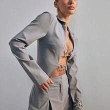Women Blouses & Shirts - 淺灰色 - 查看 1
