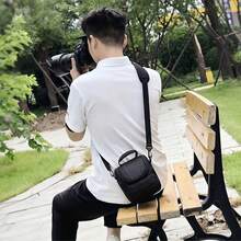[Funda para cámara digital] Bolso de hombro para SLR - Impermeable y ligero para cruzar el Body para D40/DSLR, accesorios esenciales para fotografía de viaje (gran capacidad) - Gris - Ver 12